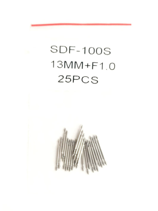 25pcs Stainless Steel Watch Band Spring Bars Strap Pin 13mm Thickness 1.0mm