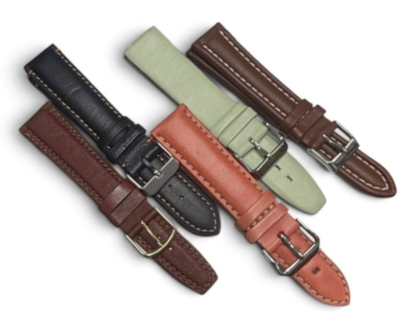 LOT OF 10 WATCH BANDS MIX SIZE STYLE AND COLORS /1618/20mm