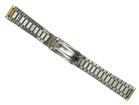 Load image into Gallery viewer, 18MM Classic President Style Gold Color Stainless Steel Watch Bands with Regular Clasp
