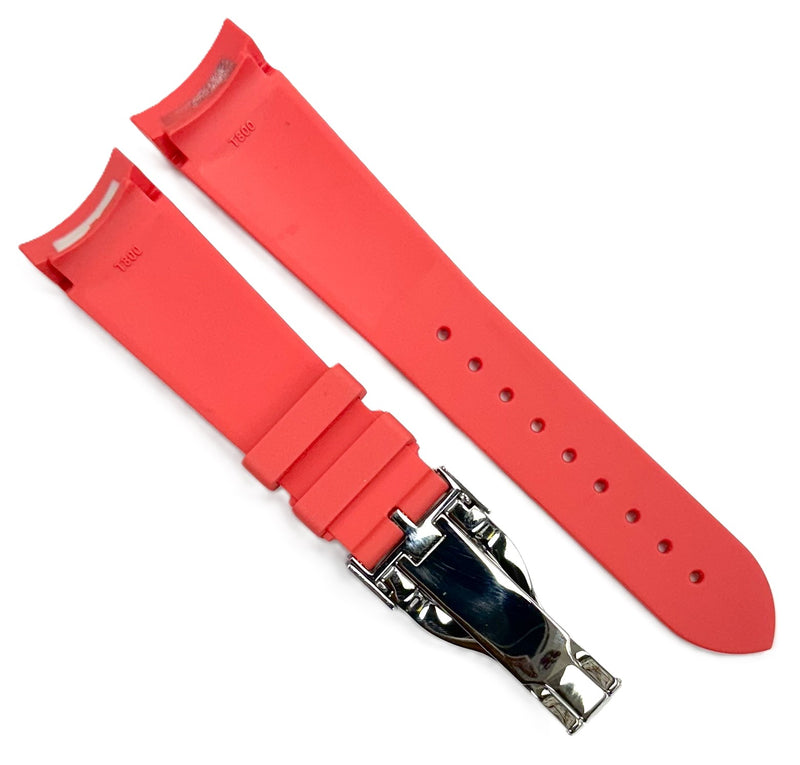 Load image into Gallery viewer, 22mm High-Quality Rubber TUDOR Watch Band with Deployment Buckle
