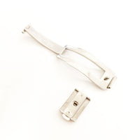 Stainless Steel Push Button One Side Watch Clasp Buckle For Rado 16x9 mm