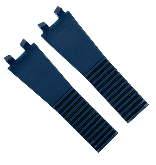 20x26x20 mm Plain Rubber Blue Color Watch Band for ULYSSE NARDIN Watches, Blast Series