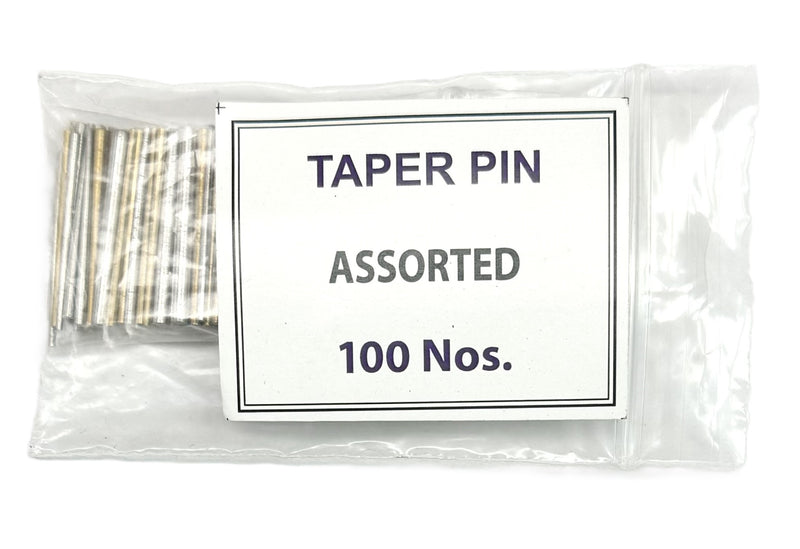 Load image into Gallery viewer, 100 Assorted Brass and Steel Pins Tapered Pins for Clock Repair
