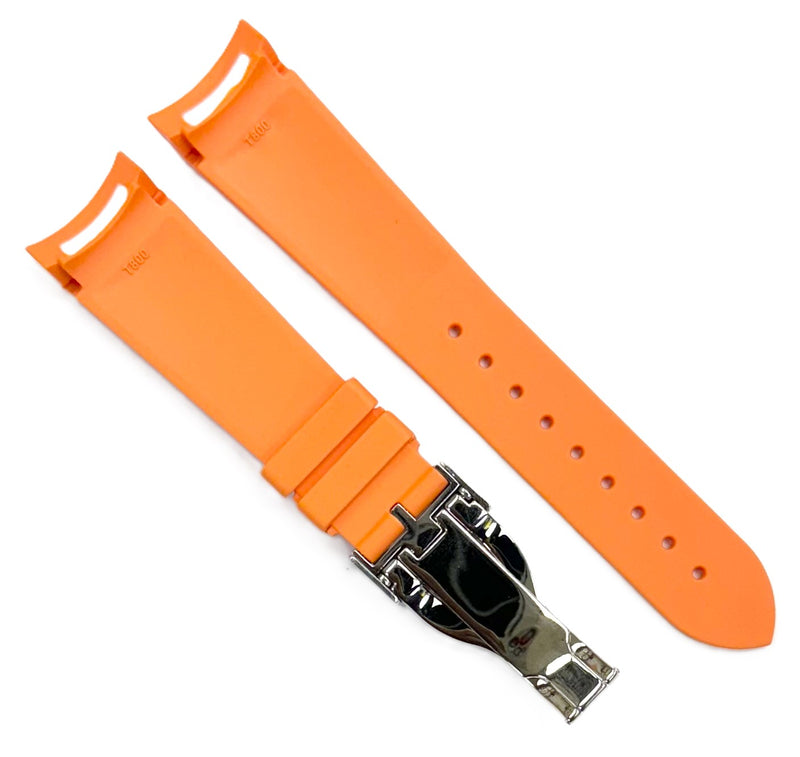 Load image into Gallery viewer, 22mm High-Quality Rubber TUDOR Watch Band with Deployment Buckle
