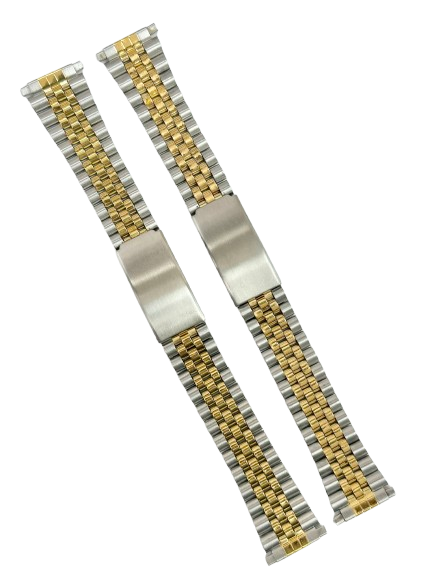 Load image into Gallery viewer, 16-22 MM Jubilee 2-tone (GOLD &amp; SILVER) Metal Band with Regular Fold Over Clasp
