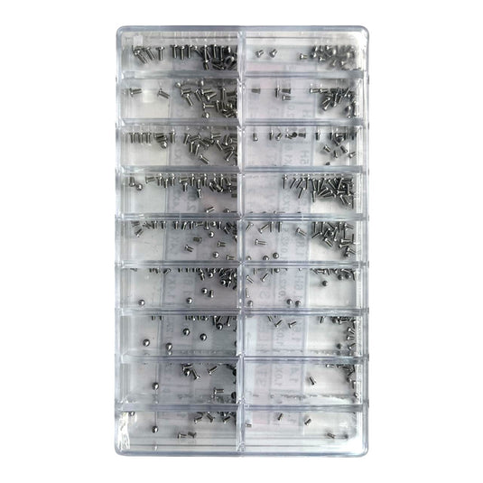 360 PCS Stainless Steel Flat Head Screw Assortment