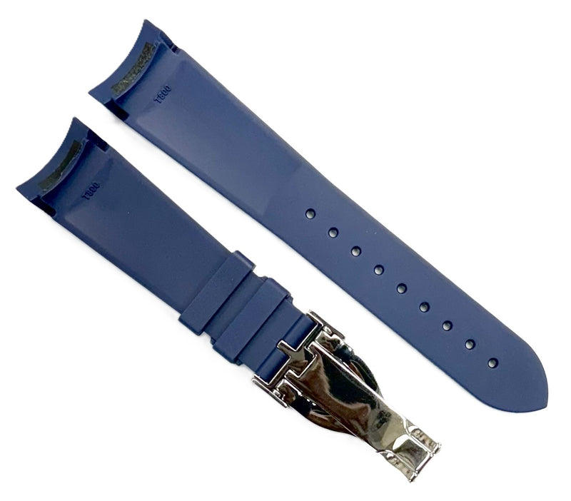 Load image into Gallery viewer, 22mm High-Quality Rubber TUDOR Watch Band with Deployment Buckle
