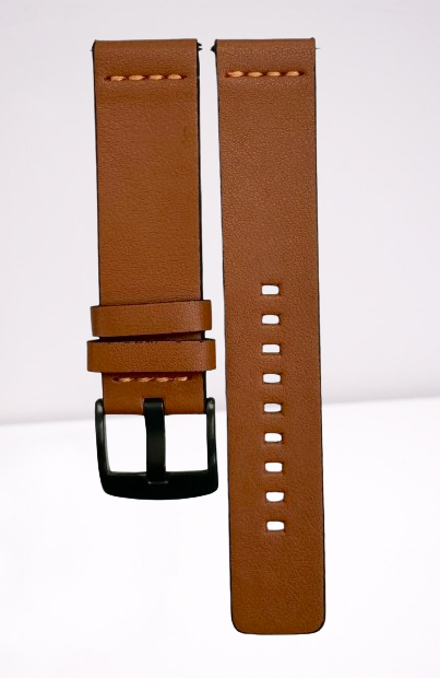 New Watch Band, Movado Style, TAN color, Plain Genuine Leather 20MM, with easy pin