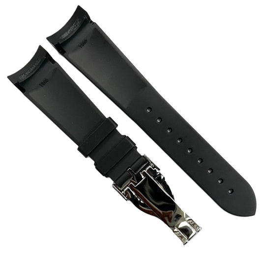 22mm High-Quality Rubber TUDOR Watch Band with Deployment Buckle