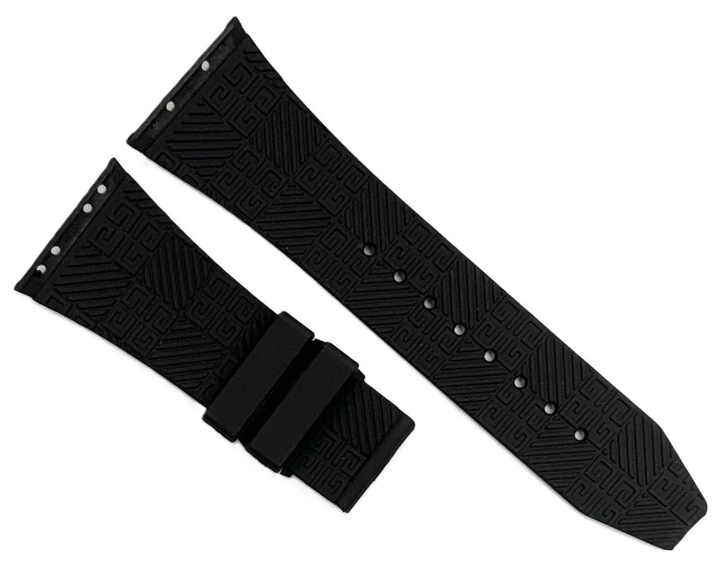 Load image into Gallery viewer, 28mm Black Rubber Watch Band for Givenchy Watches
