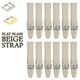 12PCS BEIGE Leather Flat Plain Unstitched Watch Band Sizes 18MM - 22MM - Universal Jewelers & Watch Tools Inc.