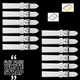 12PCS White Leather Flat Plain Unstitched Watch Band Sizes 12MM - 26MM - Universal Jewelers & Watch Tools Inc.