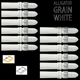 12PCS Alligator Grain WHITE Leather Watch Band (12MM-30MM + XXL Sizes) Padded & Stitched