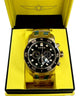 Luxurious GOLD - Tone with Chronograph Function INVICTA ProDriver 0072 - Universal Jewelers & Watch Tools Inc.