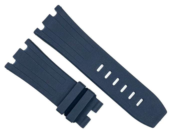 New High Quality 28x24 mm Plain Blue Color Special Rubber Band for AP Watches