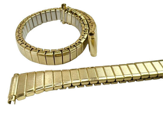8-11MM Plain Gold Color Slim Stretch Band for Ladies Watches