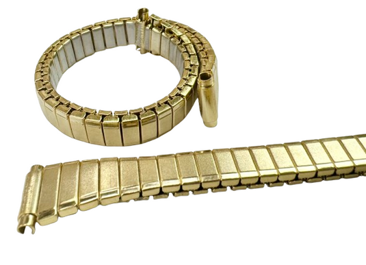 8-11MM Plain Gold Color Slim Stretch Band for Ladies Watches