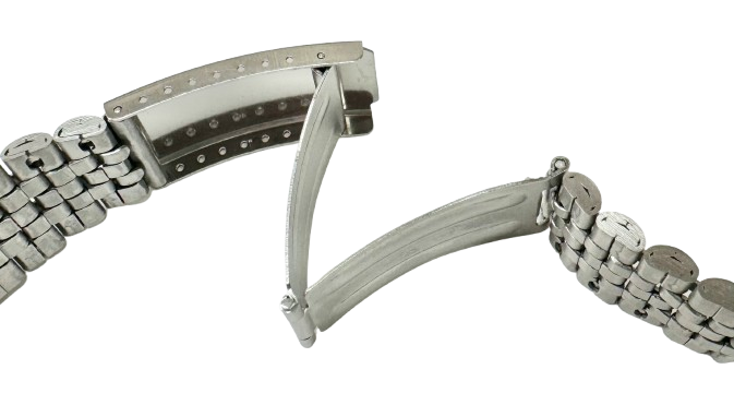 Load image into Gallery viewer, 16MM Classic Jubilee Silver Tone Metal Band with Regular Fold Clasp
