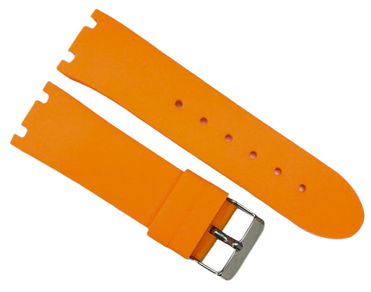 24mm Orange Color Silicon Rubber Watch Band for JOE RODEO Master - Universal Jewelers & Watch Tools Inc.