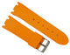 24mm Orange Color Silicon Rubber Watch Band for JOE RODEO Master - Universal Jewelers & Watch Tools Inc.
