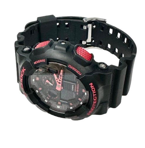 Men’s Casio G-SHOCK Model: GA100BNR-1A Digital Resin Sport Wristwatch