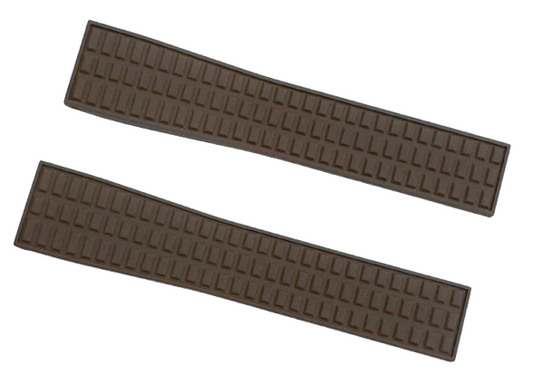 High Quality Rubber Watch Strap Brown Color fit to PATEK PHILLIPE Aquanaut 19x16mm