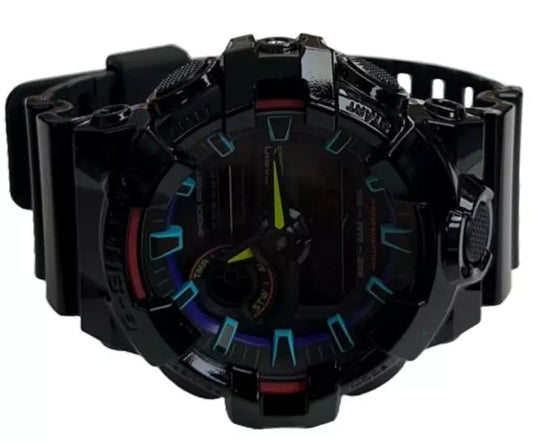 Men’s G-SHOCK GA-700RGB-1A Virtual Rainbow Gamer’s RGB Analog Digital