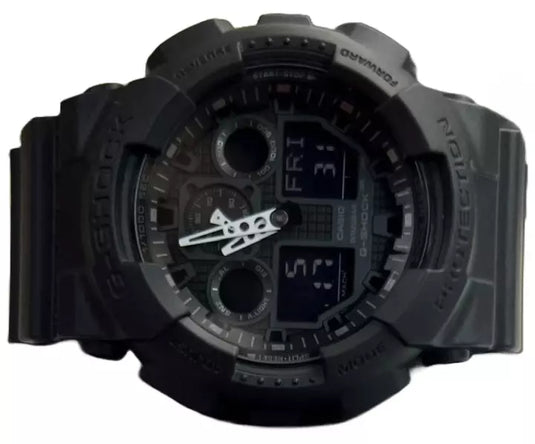 Men’s Casio G-SHOCK Model: GA100-1A1 Digital Resin Sport Wristwatch