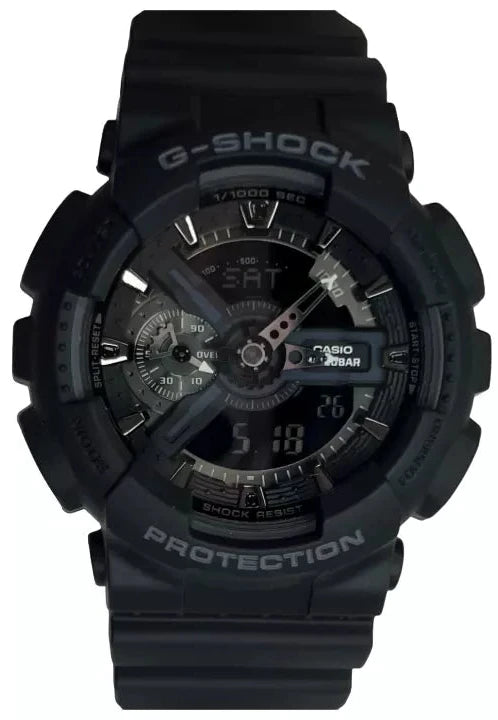 Men’s Casio G-SHOCK Model: GA110-1B Resin Sport Black Wristwatch