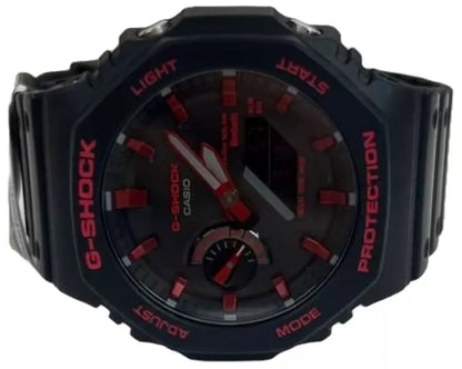 Men’s Casio G-SHOCK Model: GAB2100BNR1A Resin Sport Red & Black Wristwatch