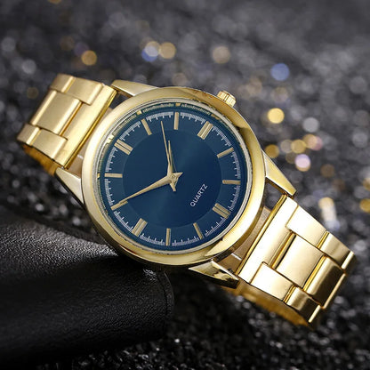 Simple Vintage Men Business Quartz Watches Stainless Steel Round Dial Casual  Male Wristwatch 2024 Modern Classic Horloges