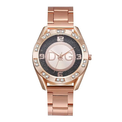 Women's Watches Luxury Brand Fashion Rhinestone Stainless Steel Quartz Ladies Wristwatches Reloj Mujer Best Selling Montre