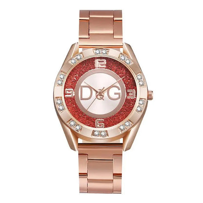 Women's Watches Luxury Brand Fashion Rhinestone Stainless Steel Quartz Ladies Wristwatches Reloj Mujer Best Selling Montre