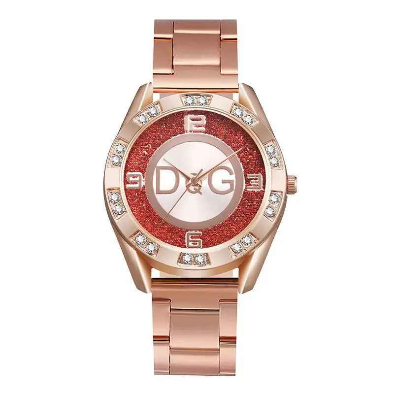 Load image into Gallery viewer, Women&#39;s Watches Luxury Brand Fashion Rhinestone Stainless Steel Quartz Ladies Wristwatches Reloj Mujer Best Selling Montre
