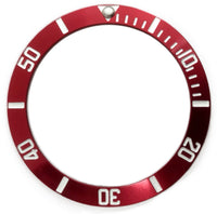 REPLACEMENT BEZEL INSERT RED FOR WATCH 37.5x30.7 MM