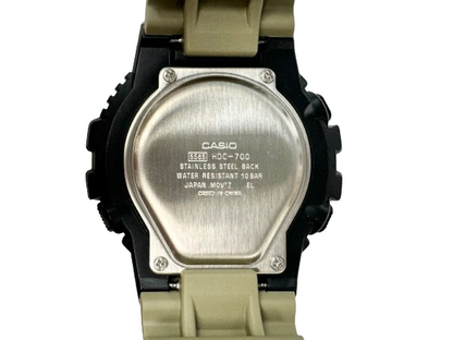 Sporty and Utilitarian Design Resin Men's Watch Casio HDC-700