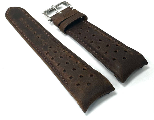 Genuine Leather Matte Brown Color Watch Band for Citizen Watch, CA0648-09L