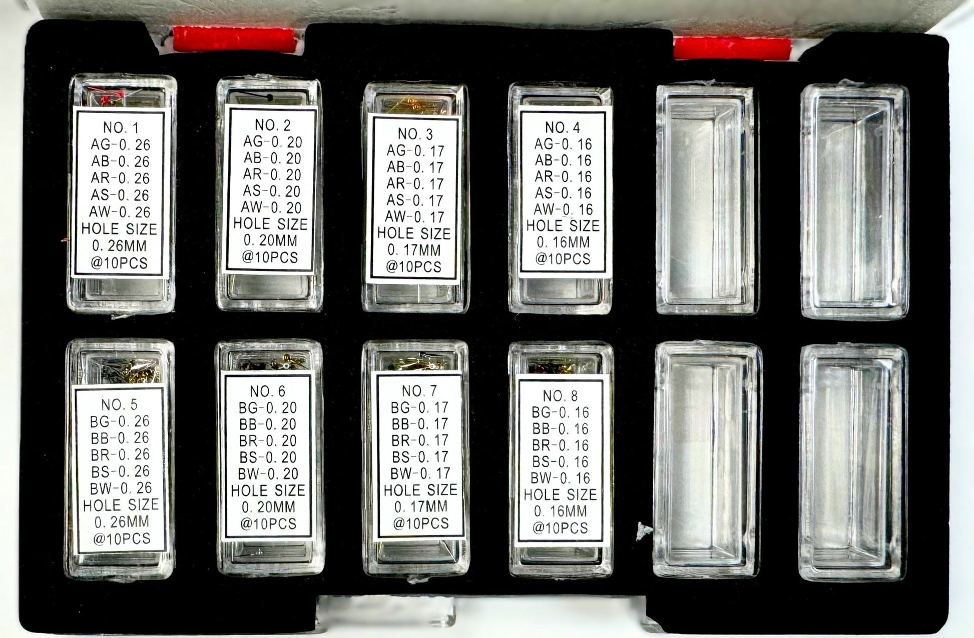 400 pcs, 2 - Style Mini Second Hands Assortment - Universal Jewelers & Watch Tools Inc.