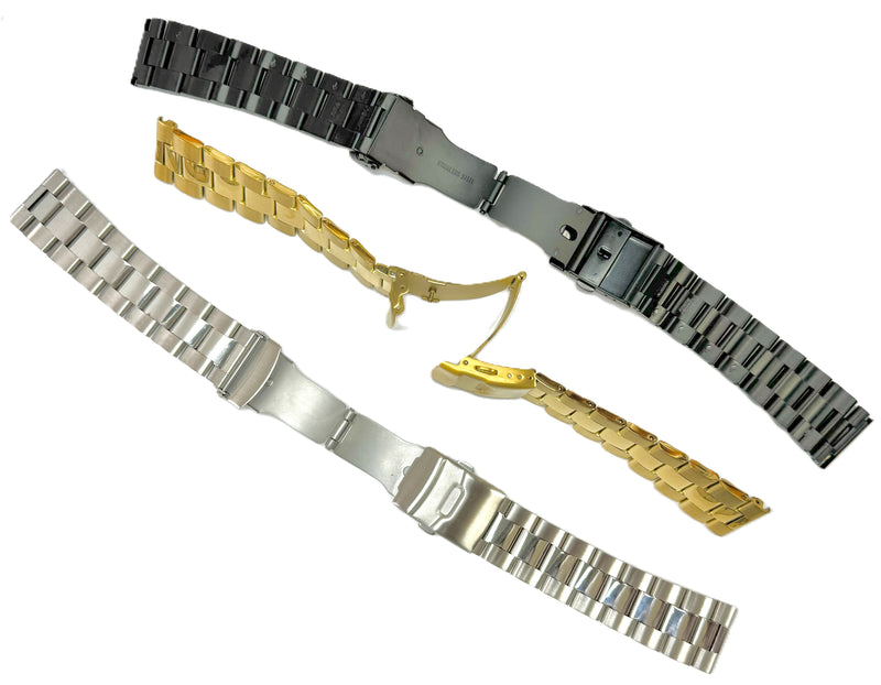 Load image into Gallery viewer, 20mm Convertible-Ends Middle-Bold Oyster Stainless Steel Watch Band
