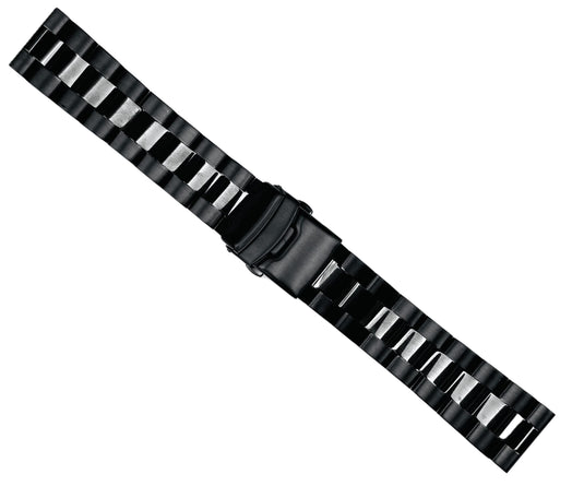 22mm Convertible-Ends Middle-Bold Oyster Stainless Steel Watch Band