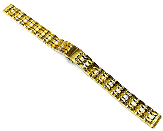 10mm Convertible-Ends Stylish 7-Link Stainless Steel Watch Band for Branded Watches