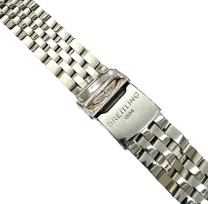 Load image into Gallery viewer, 20mm Stainless Steel BREITLING Watch Band with Solid Straight-End Links
