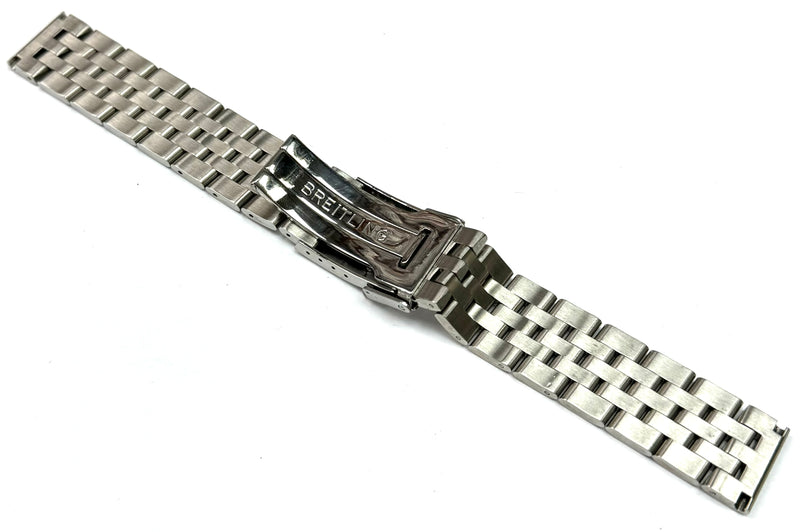 Load image into Gallery viewer, 20mm Stainless Steel BREITLING Watch Band with Solid Straight-End Links
