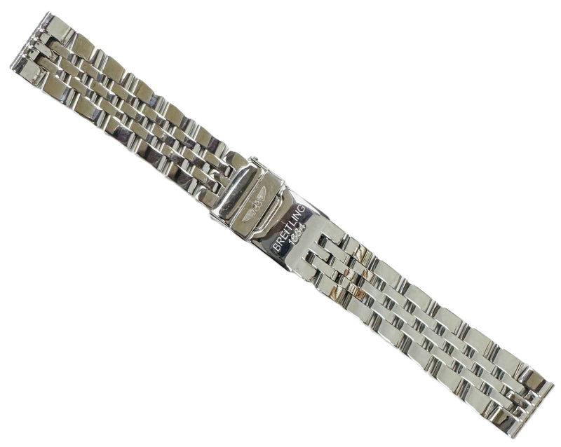 Load image into Gallery viewer, 18mm Stainless Steel BREITLING Watch Band with Solid Straight-End Links
