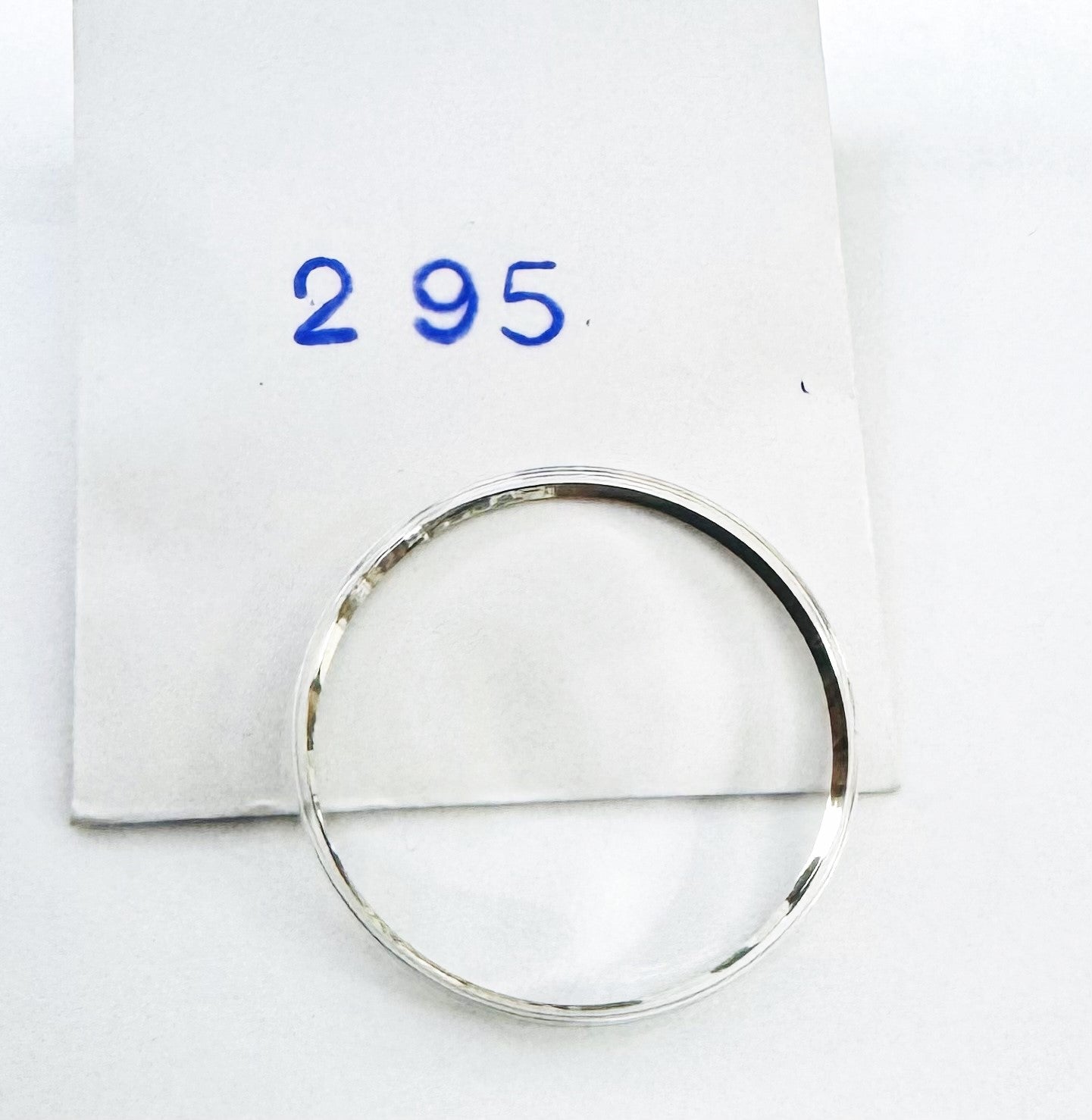29.5mm Acrylic Watch Crystal with Silver Tension Ring for OMEGA Watches (Logo on it) - Universal Jewelers & Watch Tools Inc.