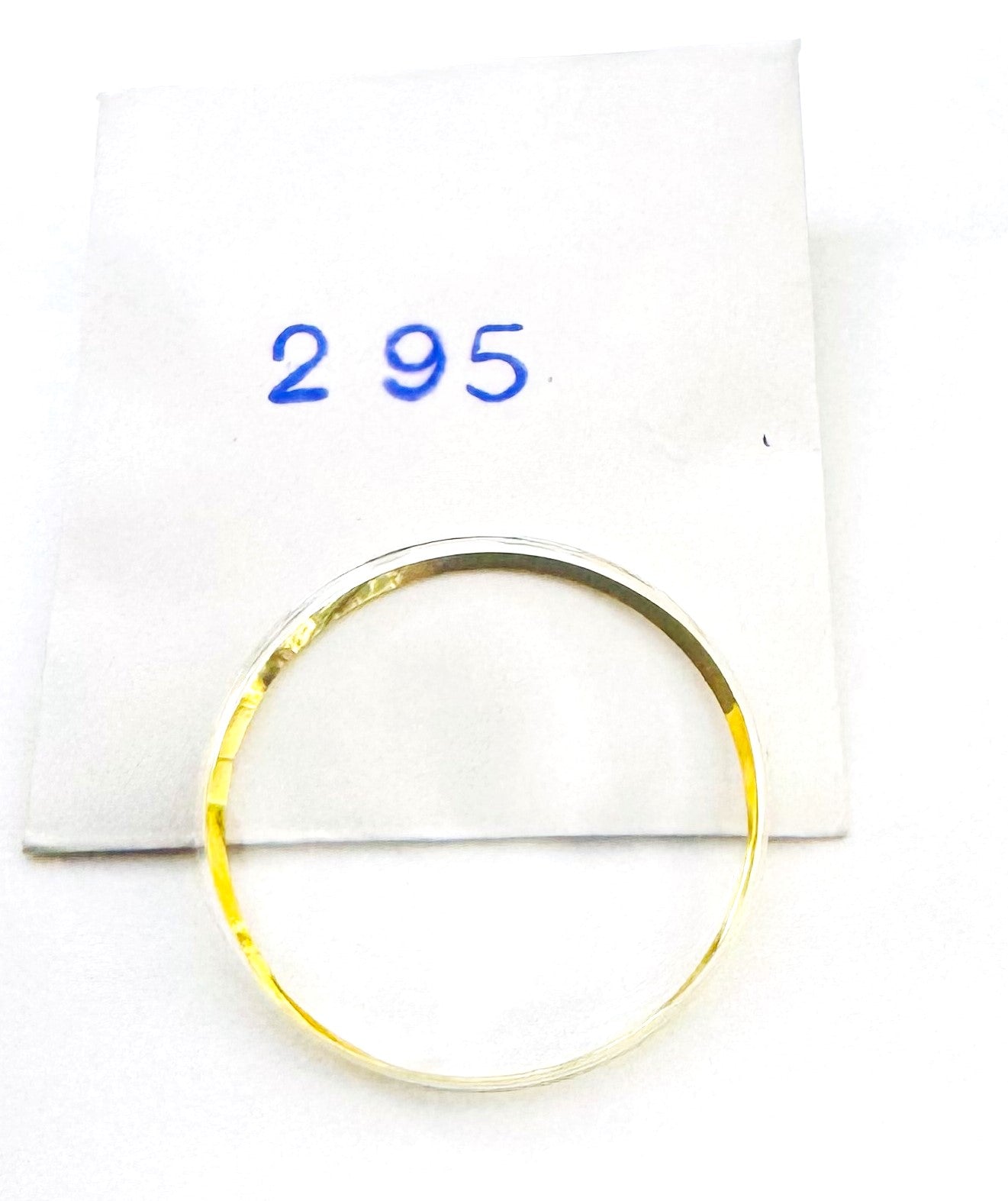 29.5mm Acrylic Watch Crystal with Golden Tension Ring for OMEGA Watches (Logo on it) - Universal Jewelers & Watch Tools Inc.