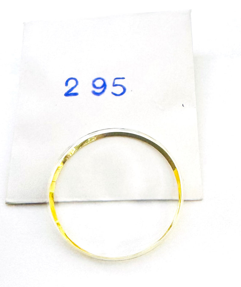 Load image into Gallery viewer, 29.5mm Acrylic Watch Crystal with Golden Tension Ring for OMEGA Watches (Logo on it)
