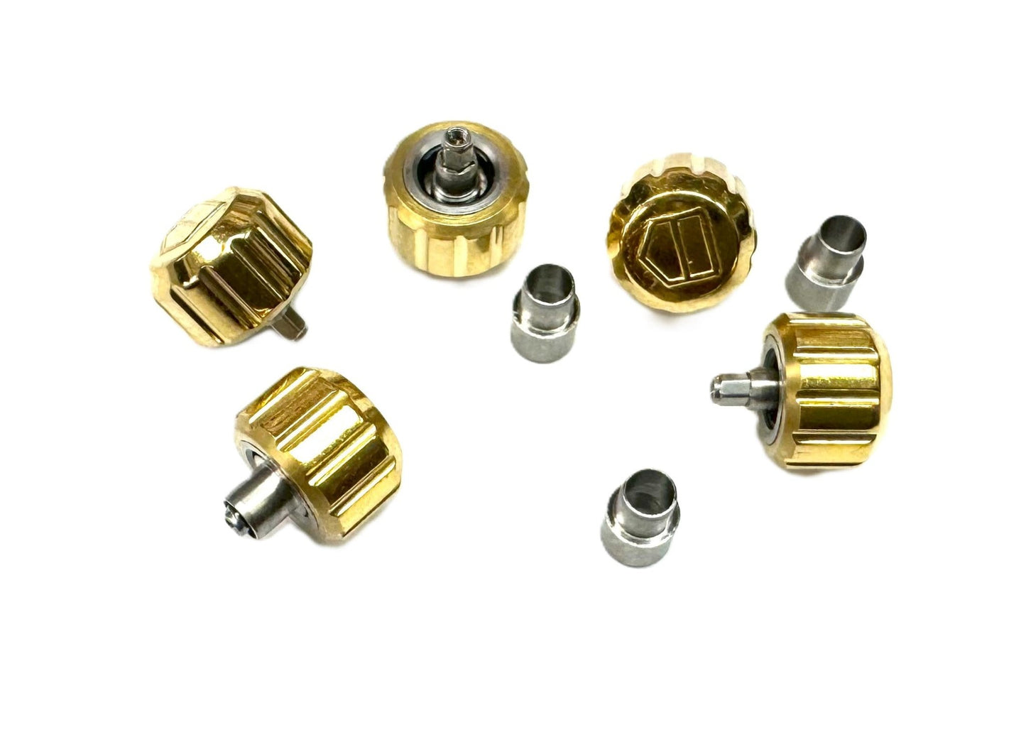 6.4x4.6mm Stainless Steel Replacement Crown with Tube for TAG Heuer AQUARACER - Universal Jewelers & Watch Tools Inc.