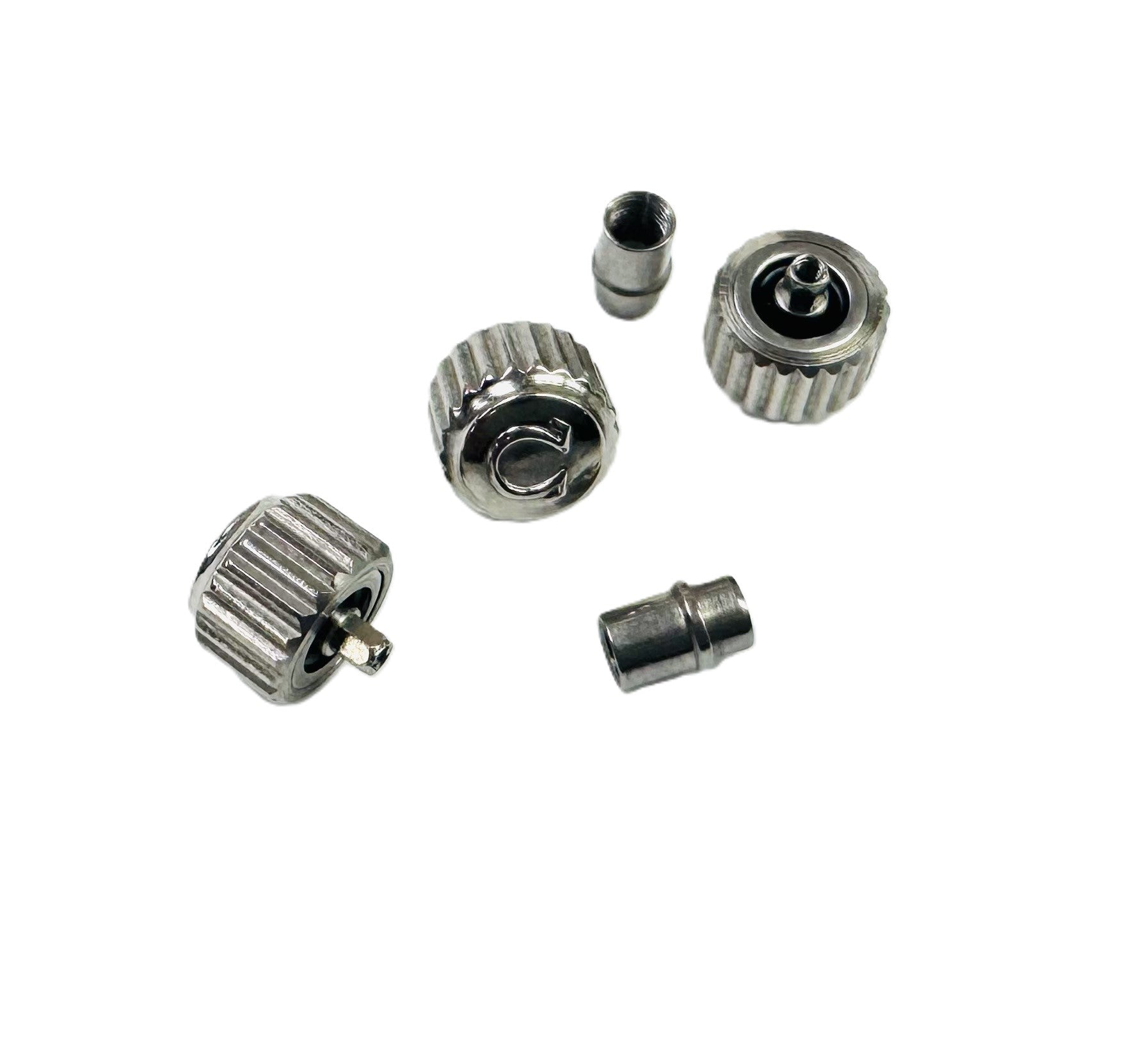 5.9mm Stainless Steel Replacement Crown with Tube for OMEGA Seamaster 300 - Universal Jewelers & Watch Tools Inc.