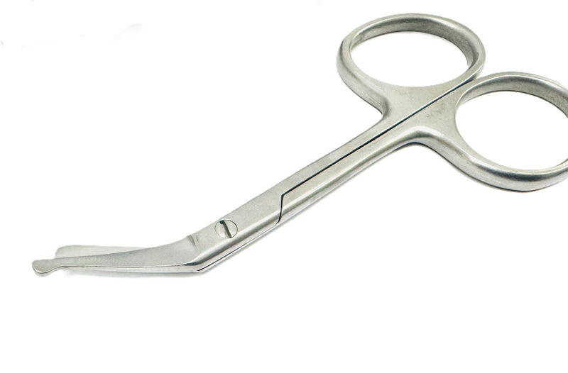 Load image into Gallery viewer, 4.25&quot; Blunt Tips Stainless Steel Ostomy Bag Scissors
